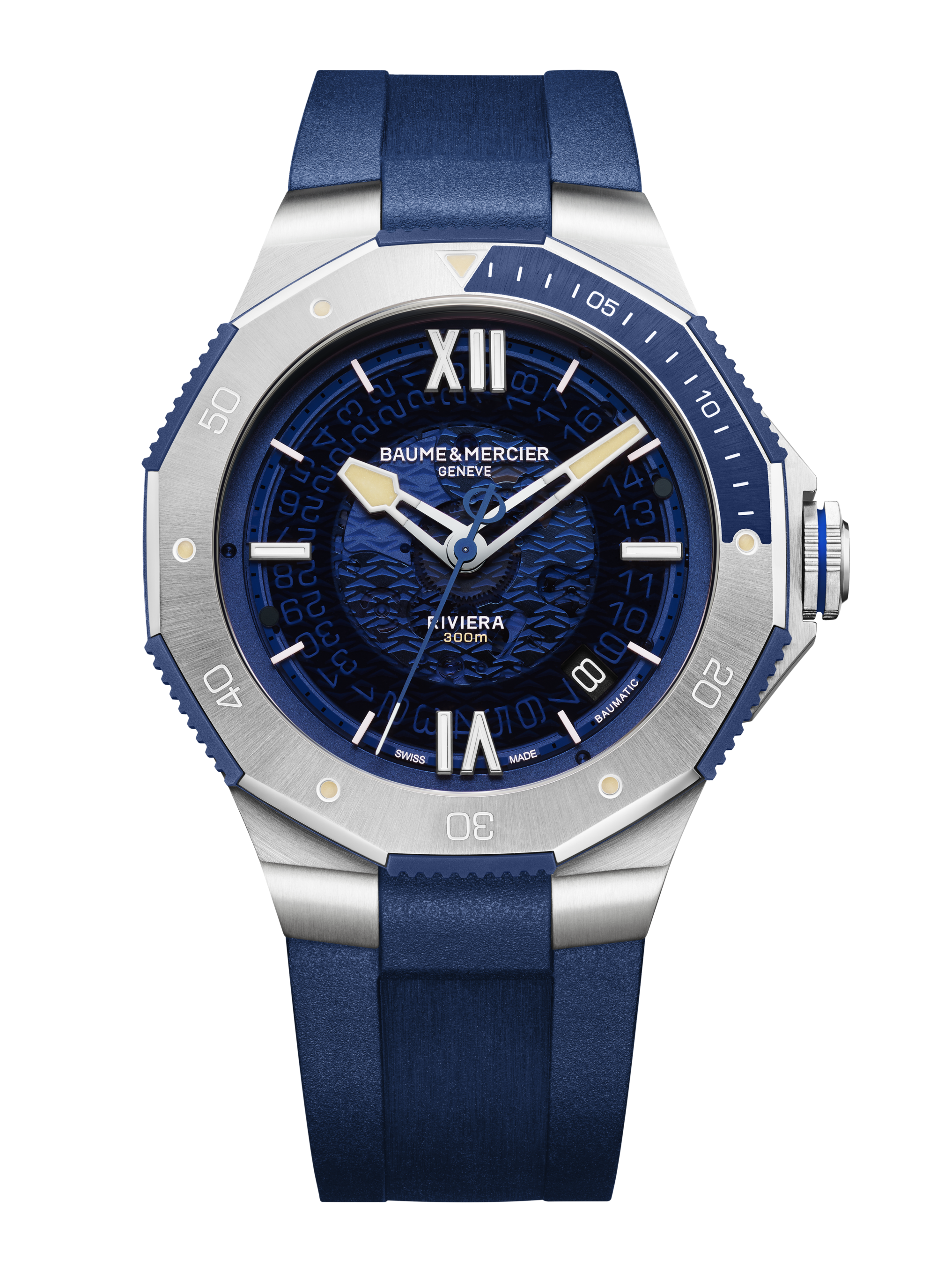 Baume & Mercier Riviera Automatic Watch Date Display - 42mm