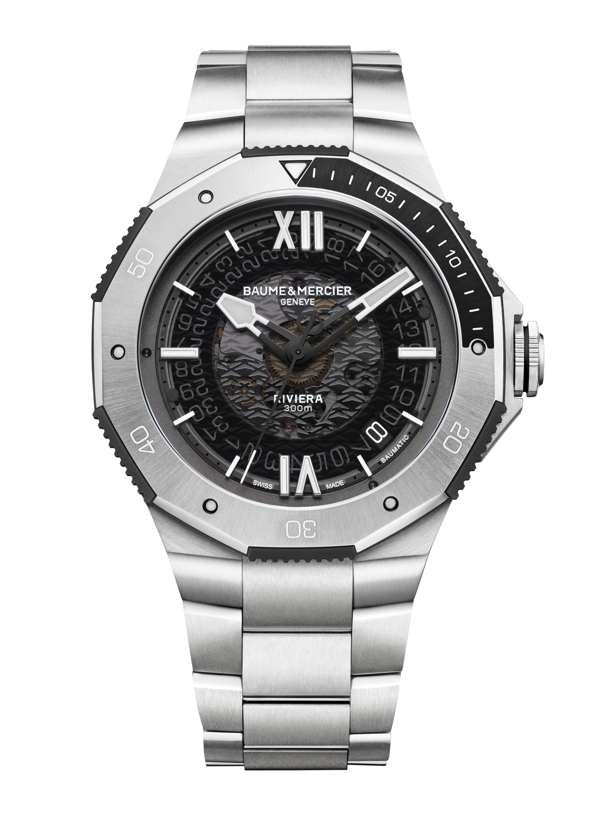 Baume & Mercier Riviera Automatic Watch Date Display - 42mm