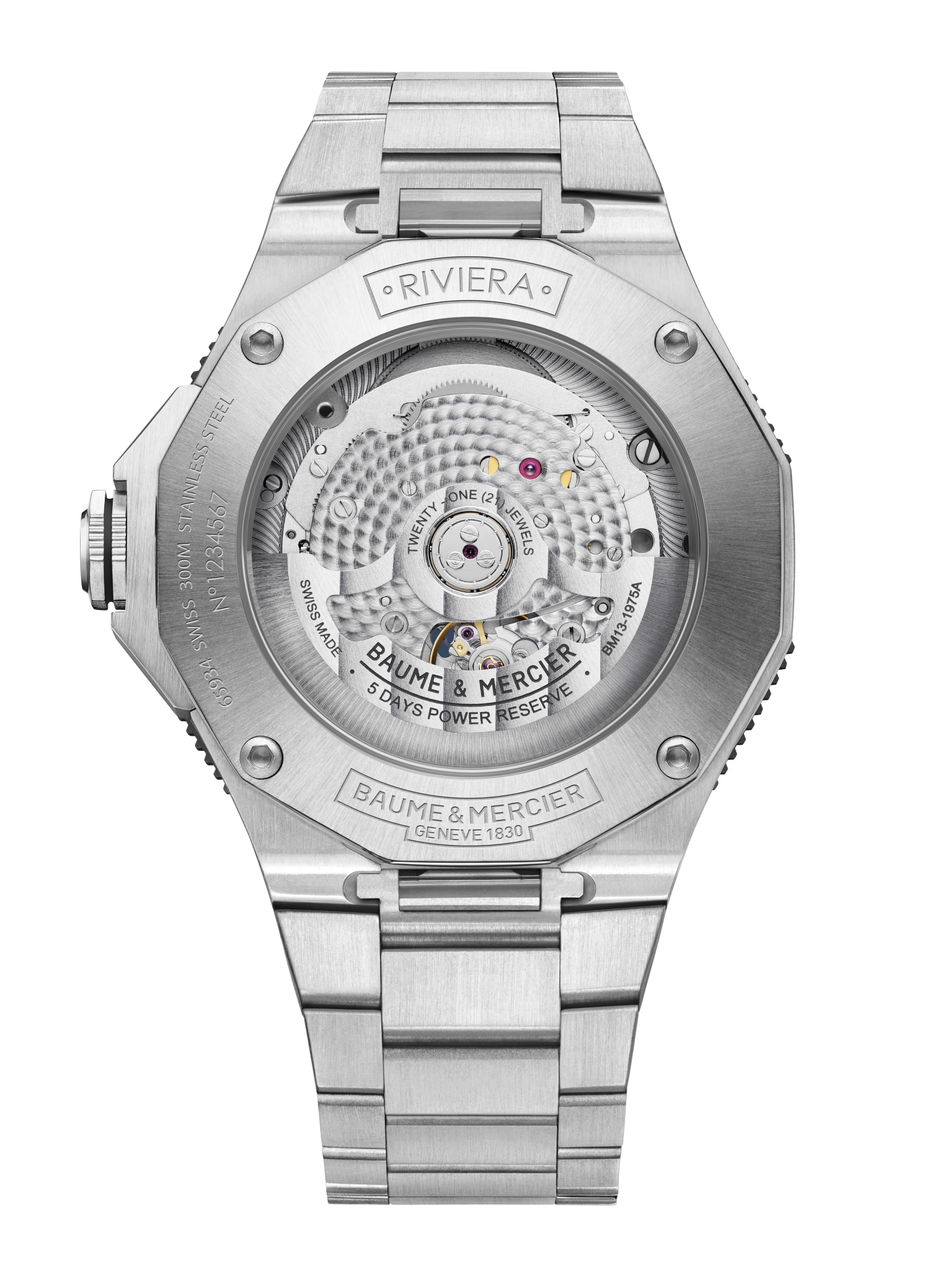 Baume & Mercier Riviera Automatic Watch Date Display - 42mm