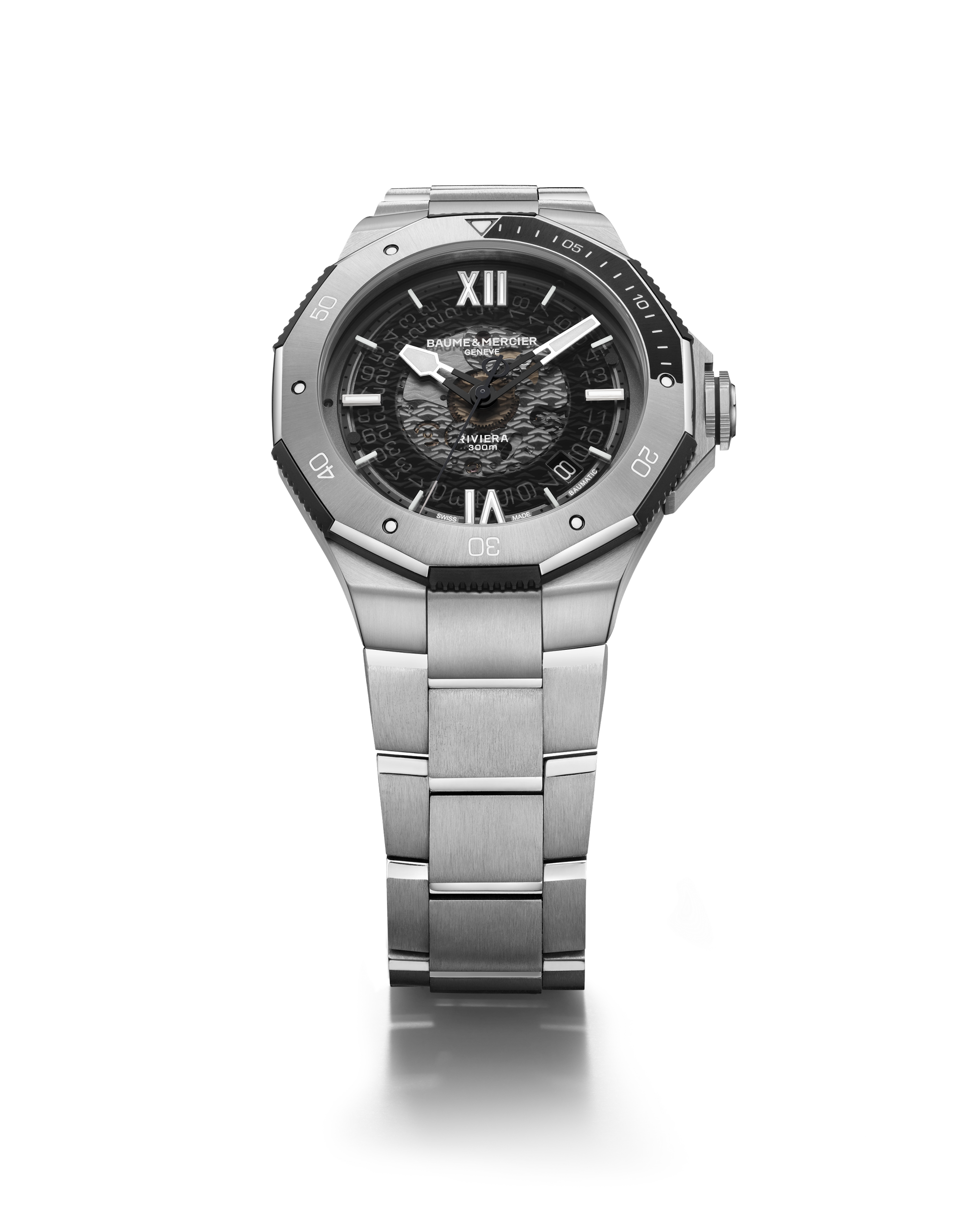 Baume & Mercier Riviera Automatic Watch Date Display - 42mm