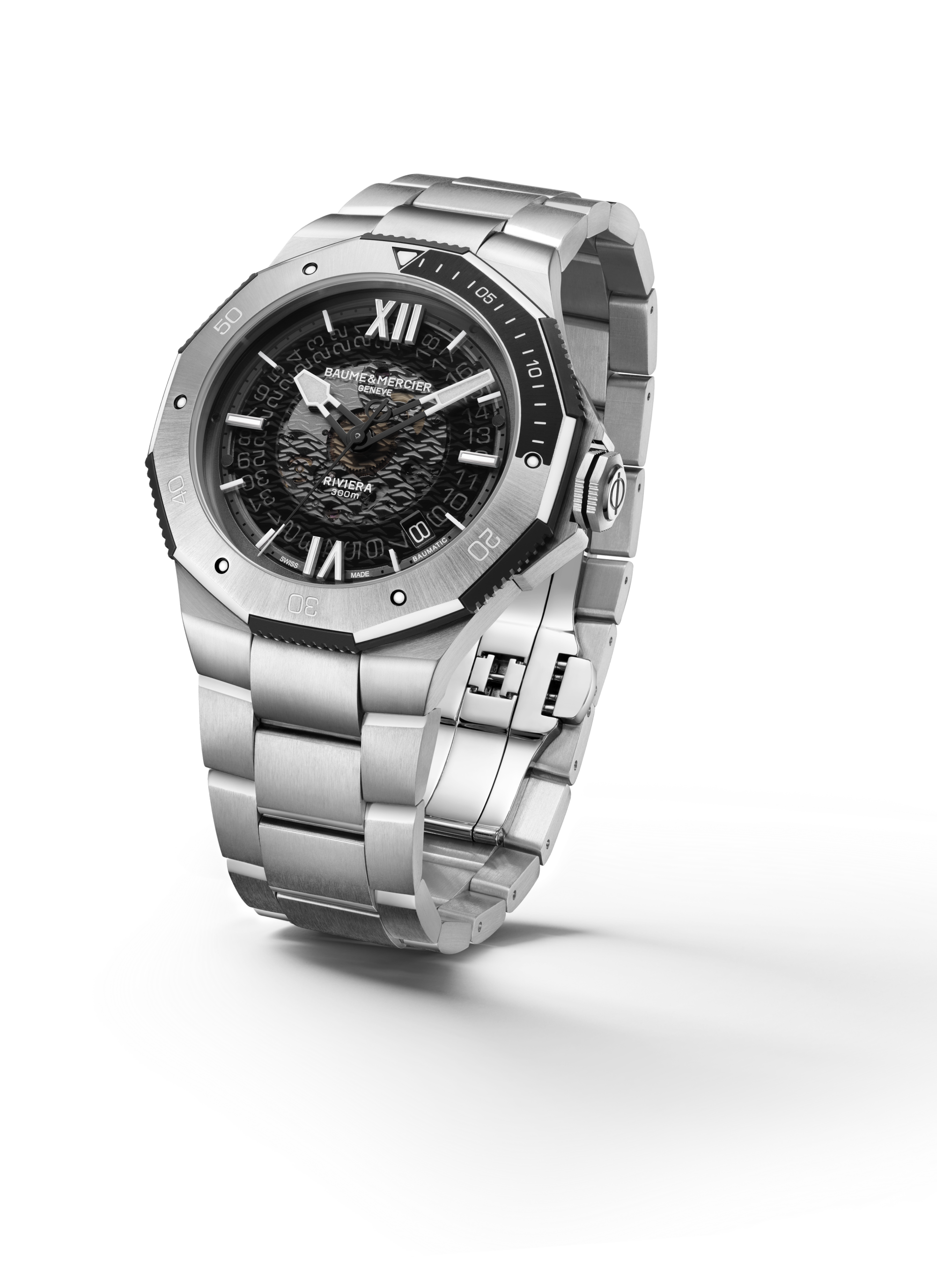 Baume & Mercier Riviera Automatic Watch Date Display - 42mm