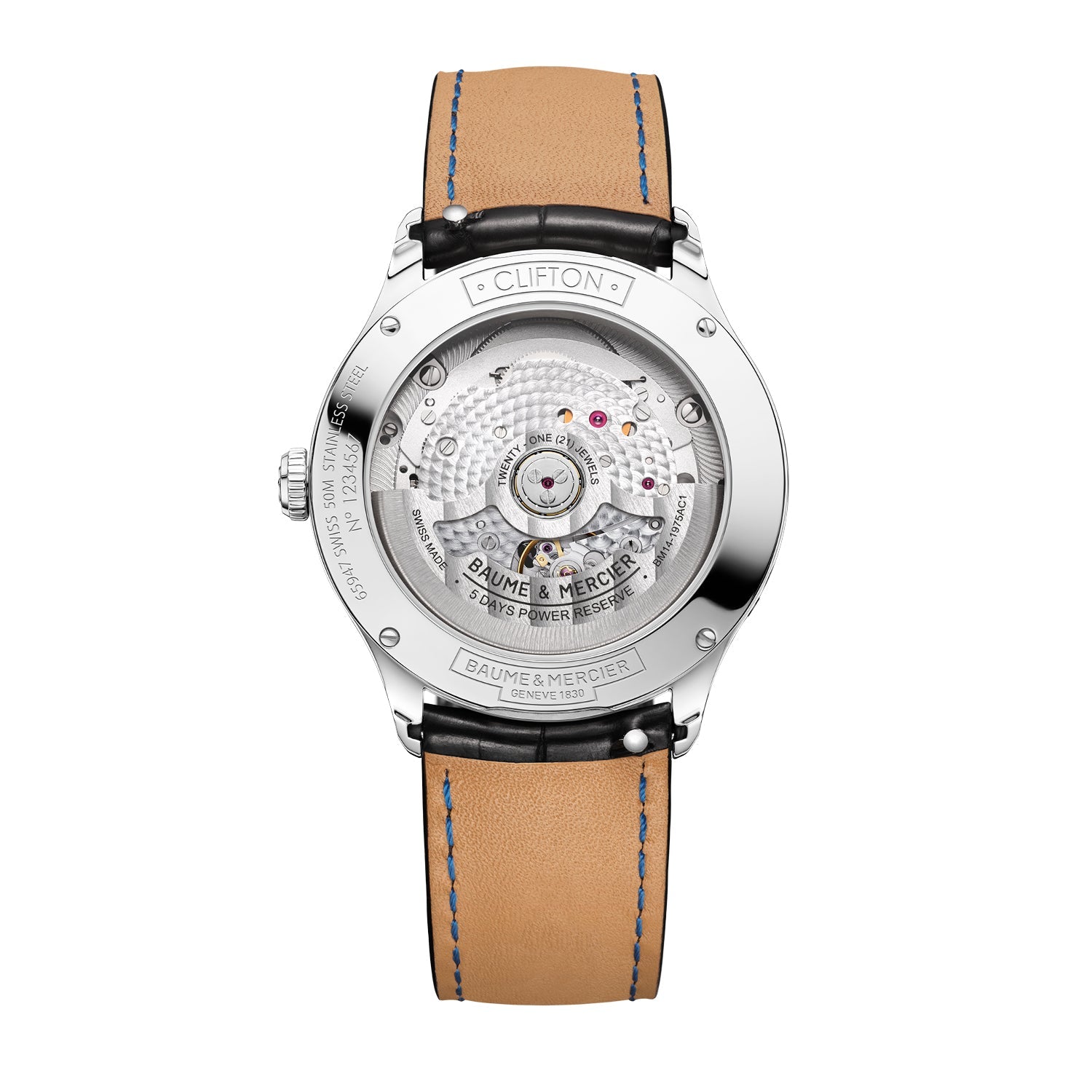 Baume & Mercier Clifton 10758 Automatic, Moon Phase, Date Men's Watch 39mm