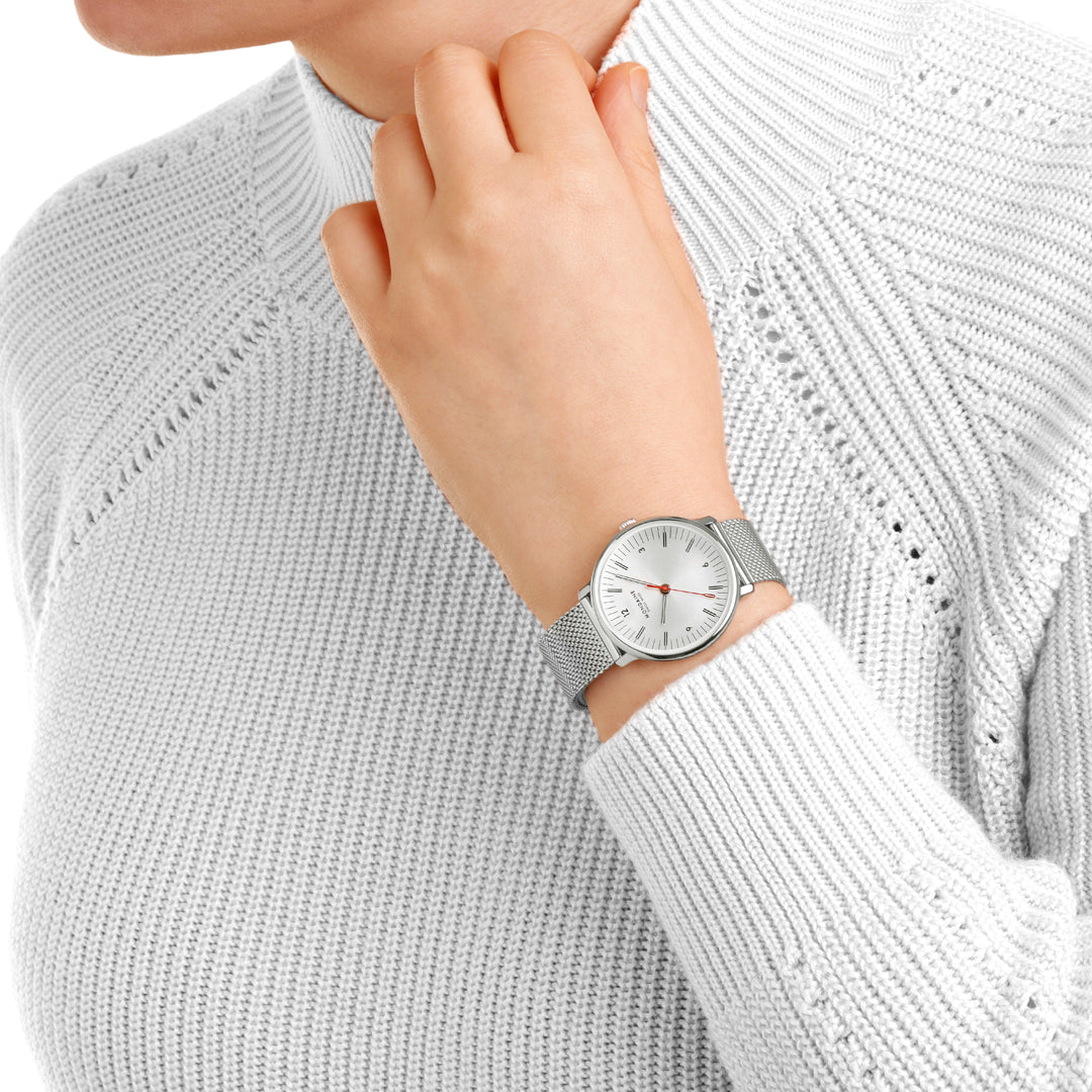 Mondaine Doppio Stainless Steel 33mm Watch MLE.33110.SM