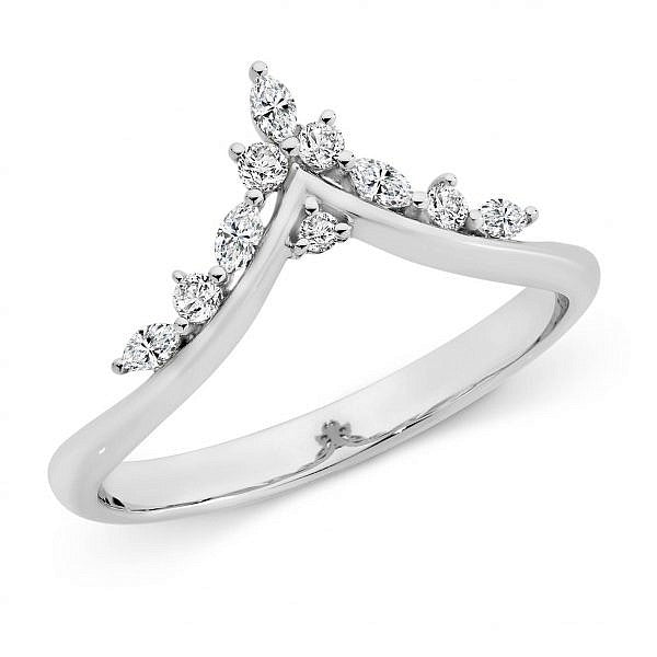 18ct gold diamond tiara wedding ring