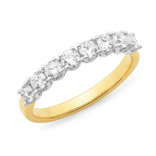 Brilliant cut claw set diamond ring