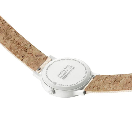 Mondaine Essence Solar White 41mm Watch - MS1.41910.LA