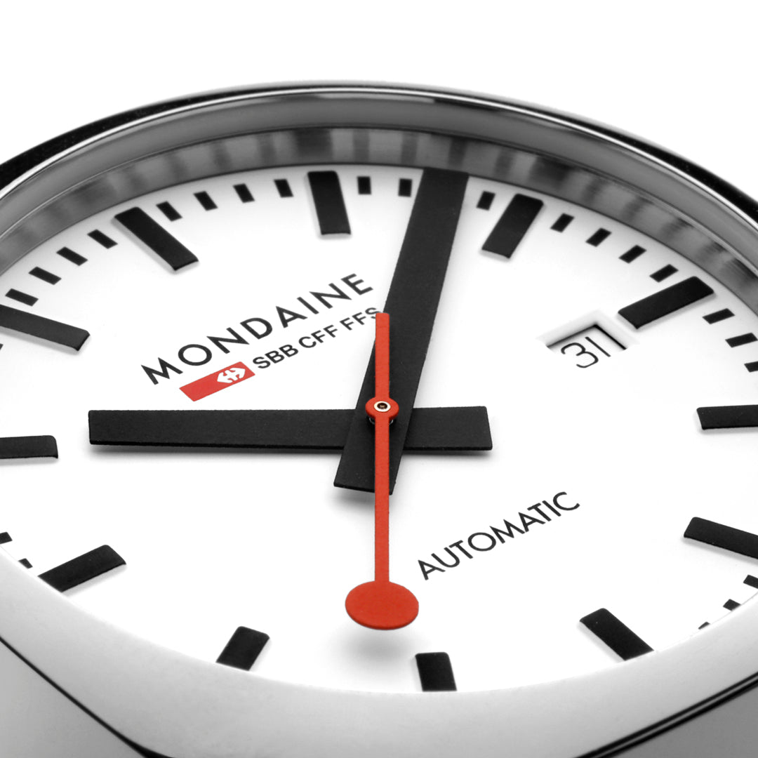 Mondaine Cushion Automatic Stainless Steel Watch - MSL.3961B.SM