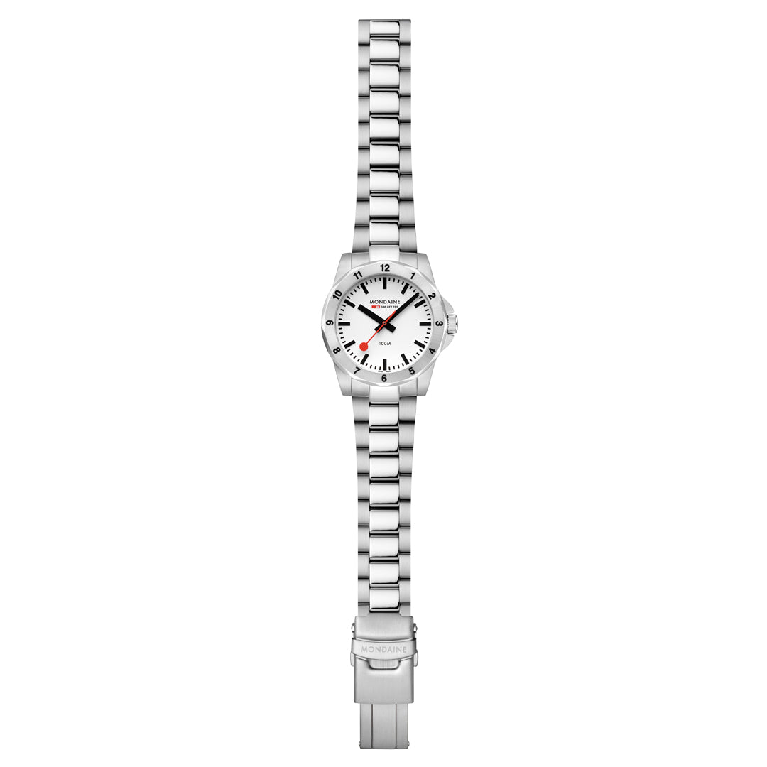 Mondaine Numeri Stainless Steel 42mm Watch - MSN.4211B.SK