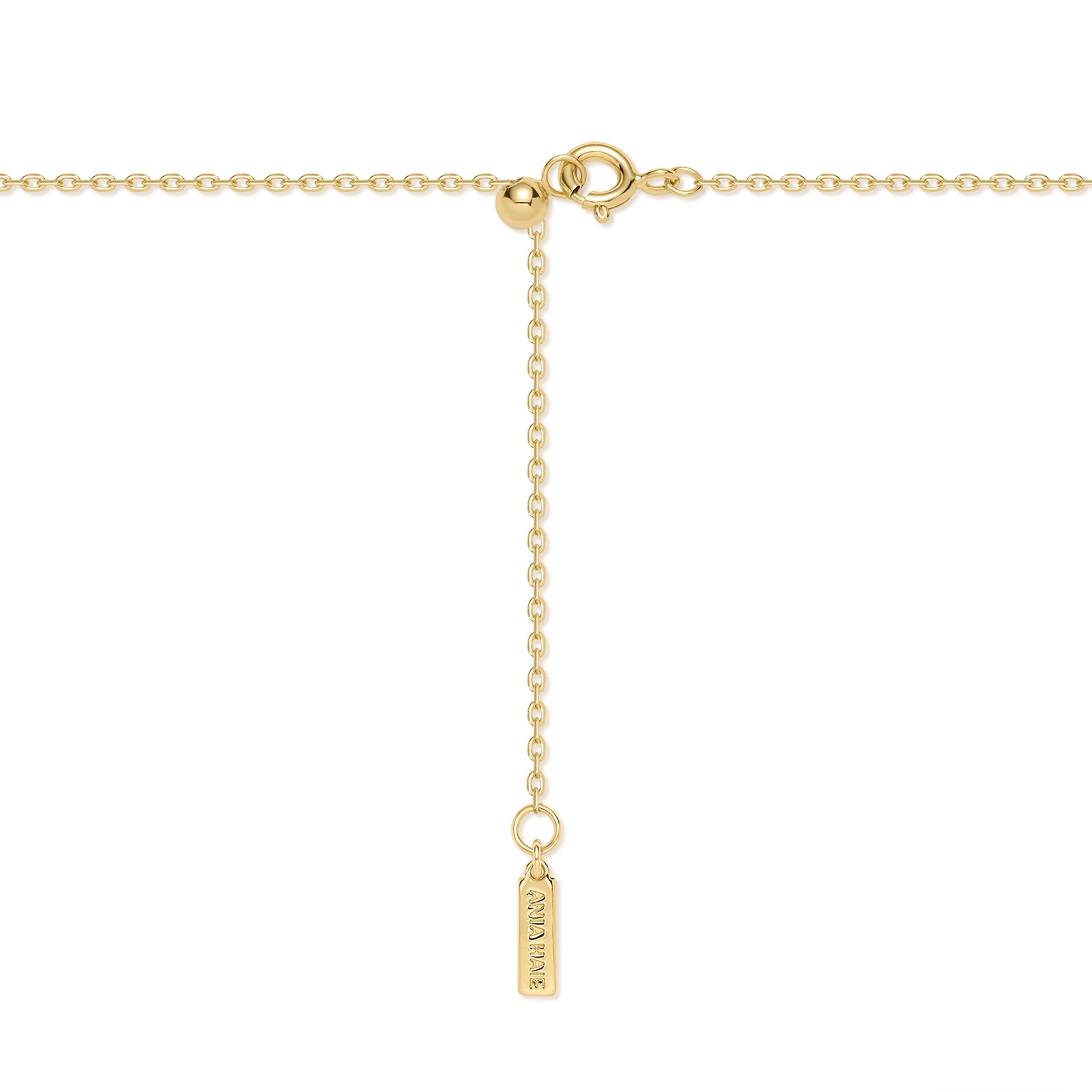 Ania Haie Gold Tiger Eye Droplet Pendant Necklace