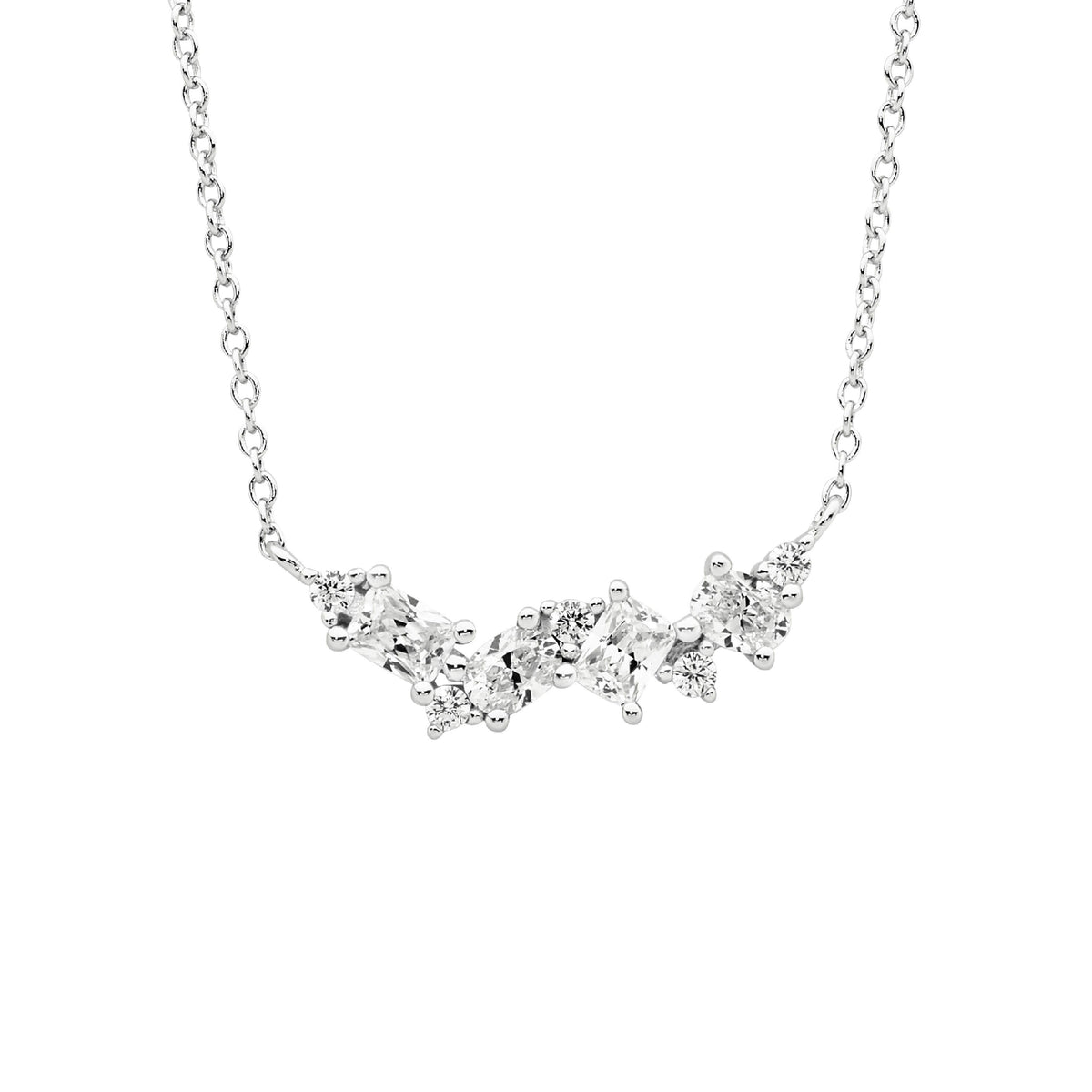 Sterling Silver Cubic Zirconia Necklet