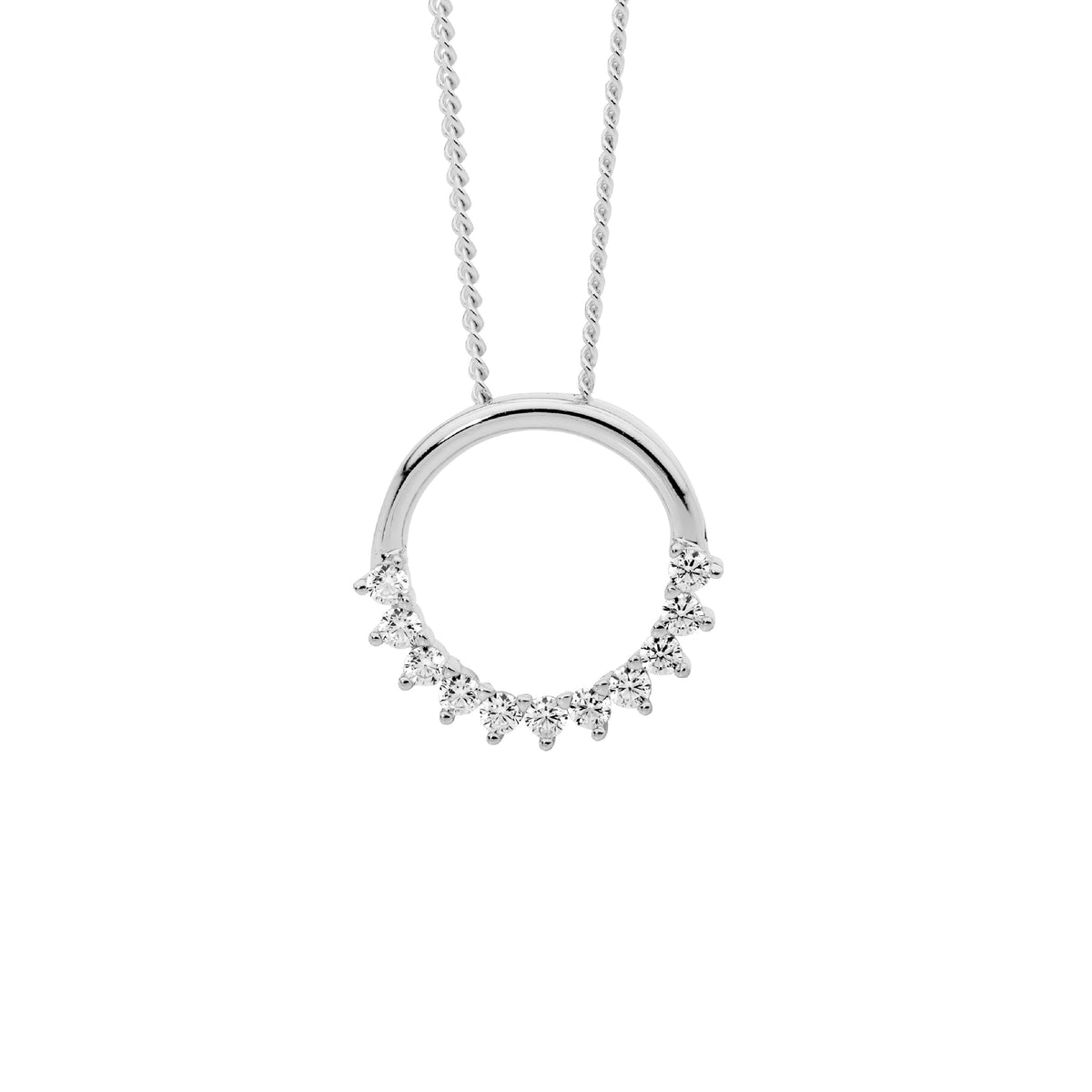 Sterling Silver Cubic Zirconia Pendant