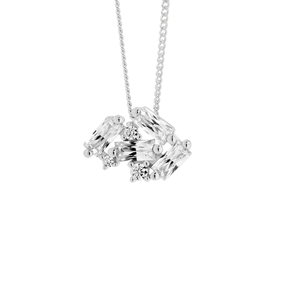 Sterling Silver Cubic Zirconia Pendant