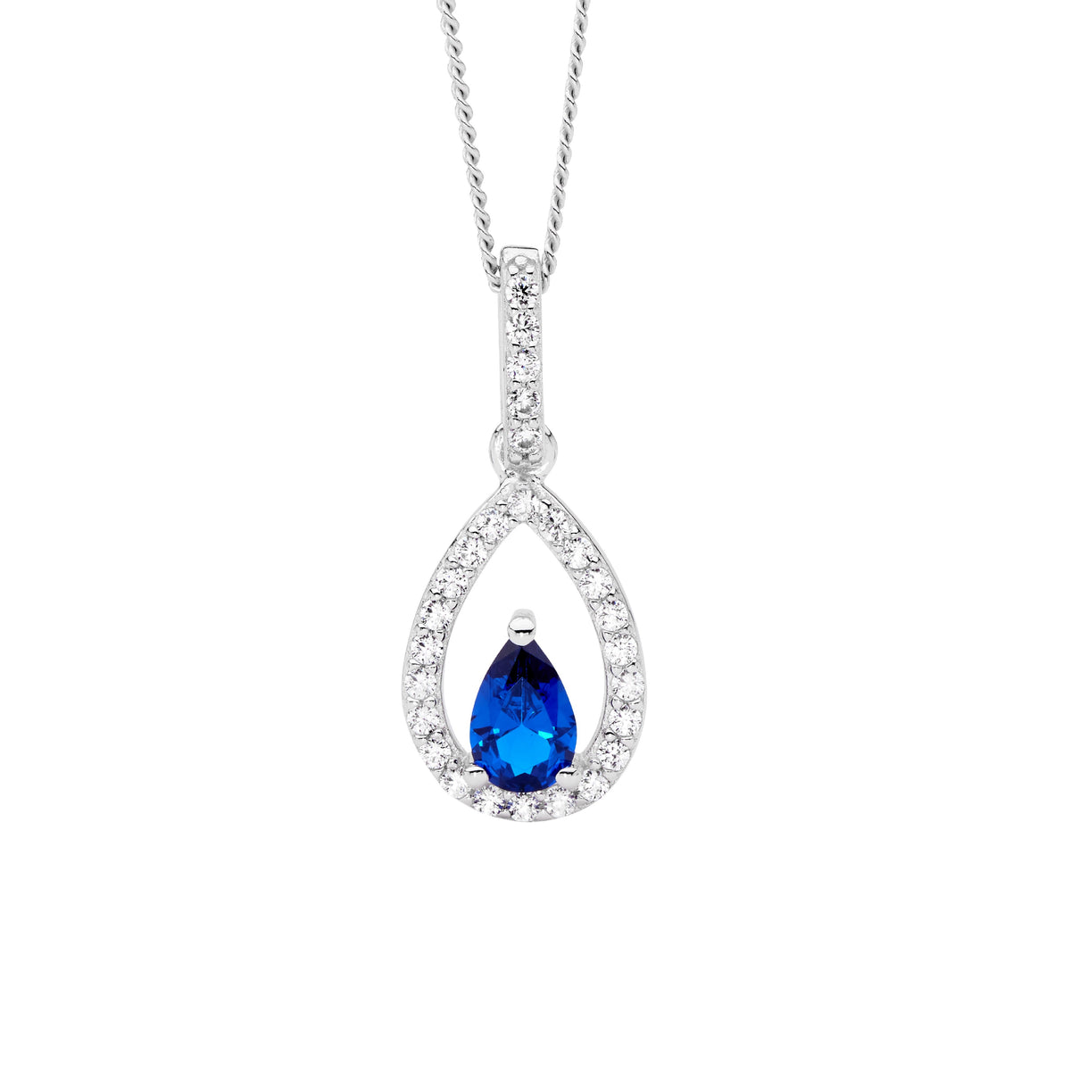 Sterling Silver Cubic Zirconia Pendant