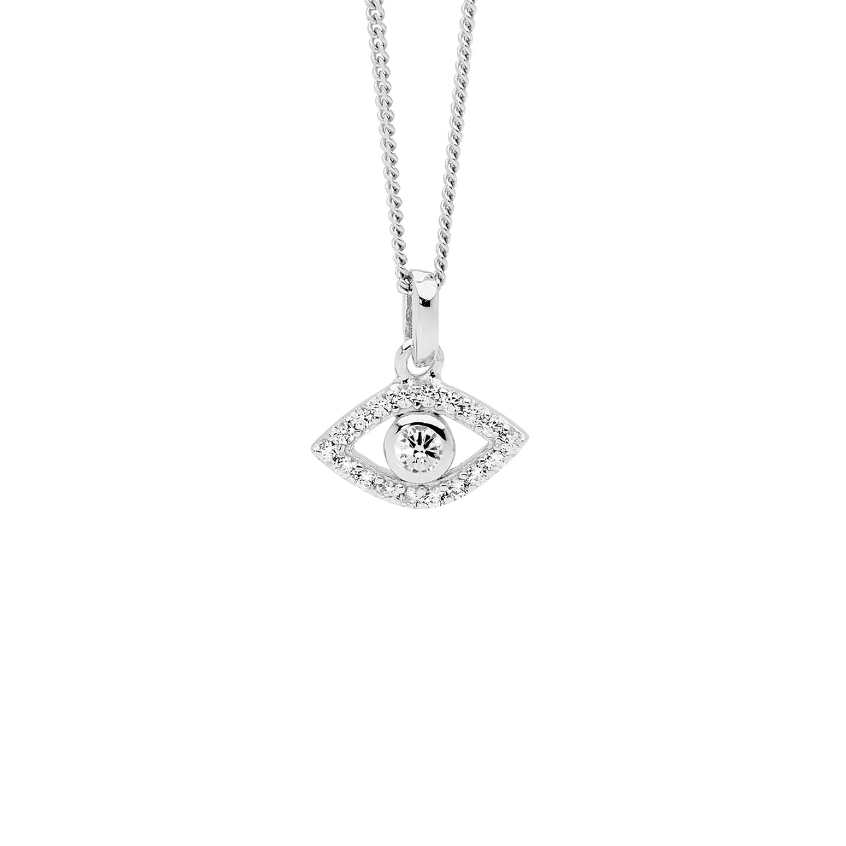 Sterling Silver Cubic Zirconia Pendant