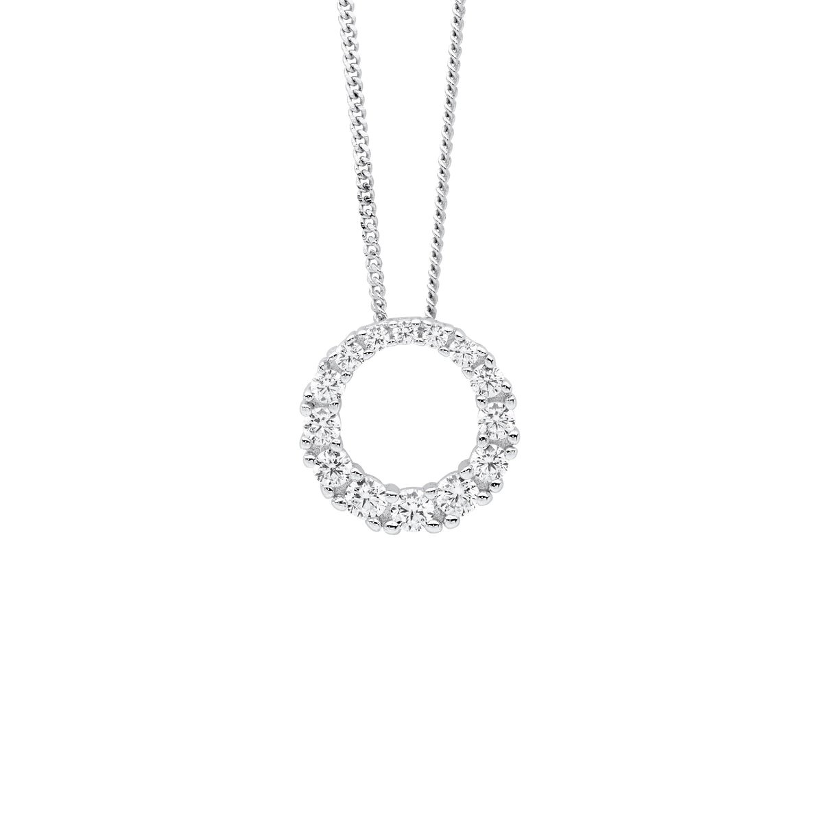 Sterling Silver Cubic Zirconia Pendant