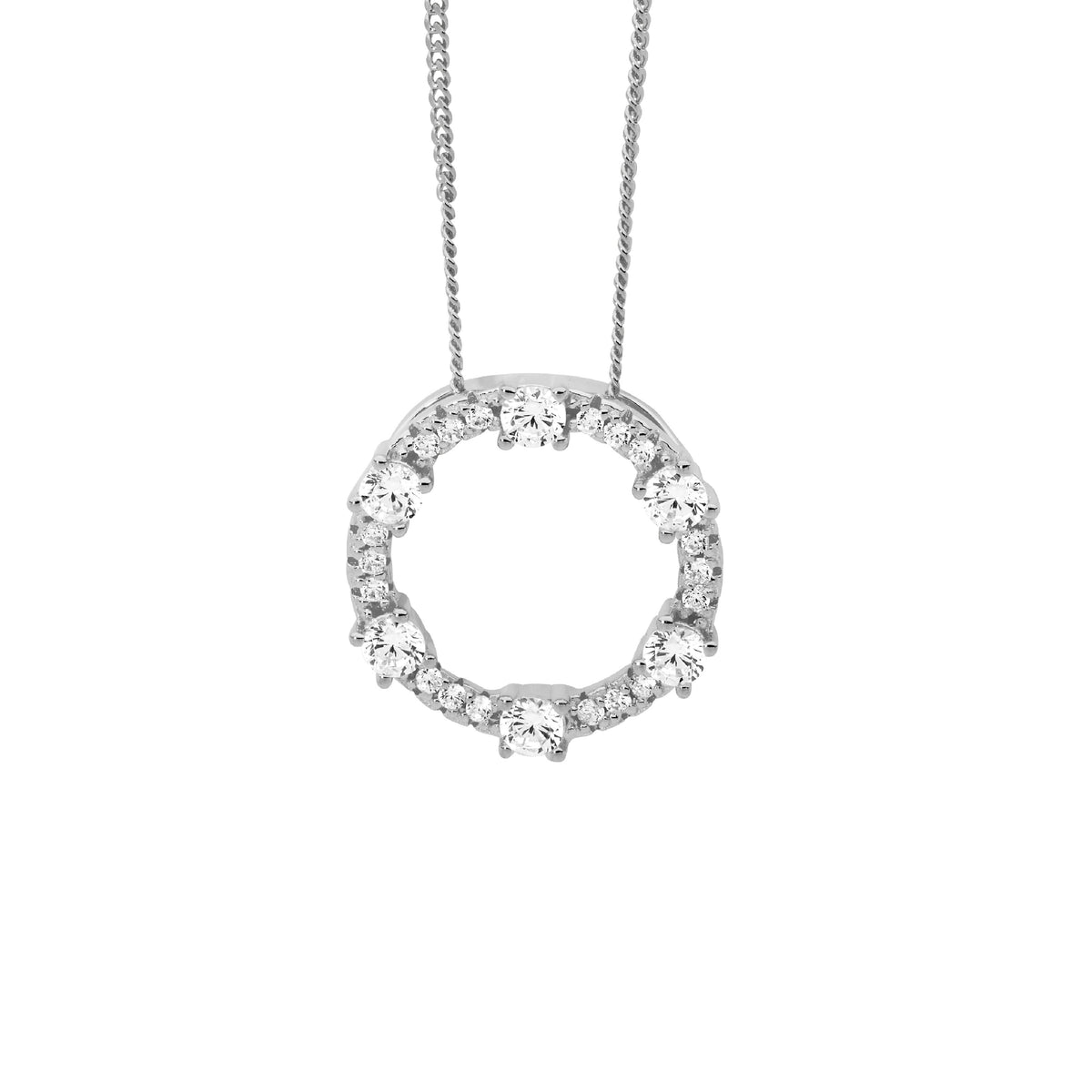 Sterling Silver Cubic Zirconia Pendant