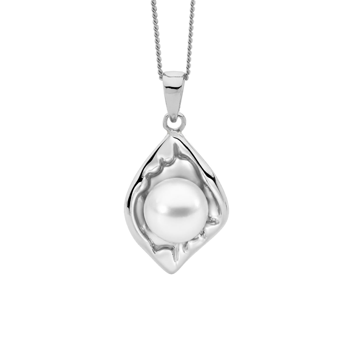 Sterling Silver Pearl Pendant