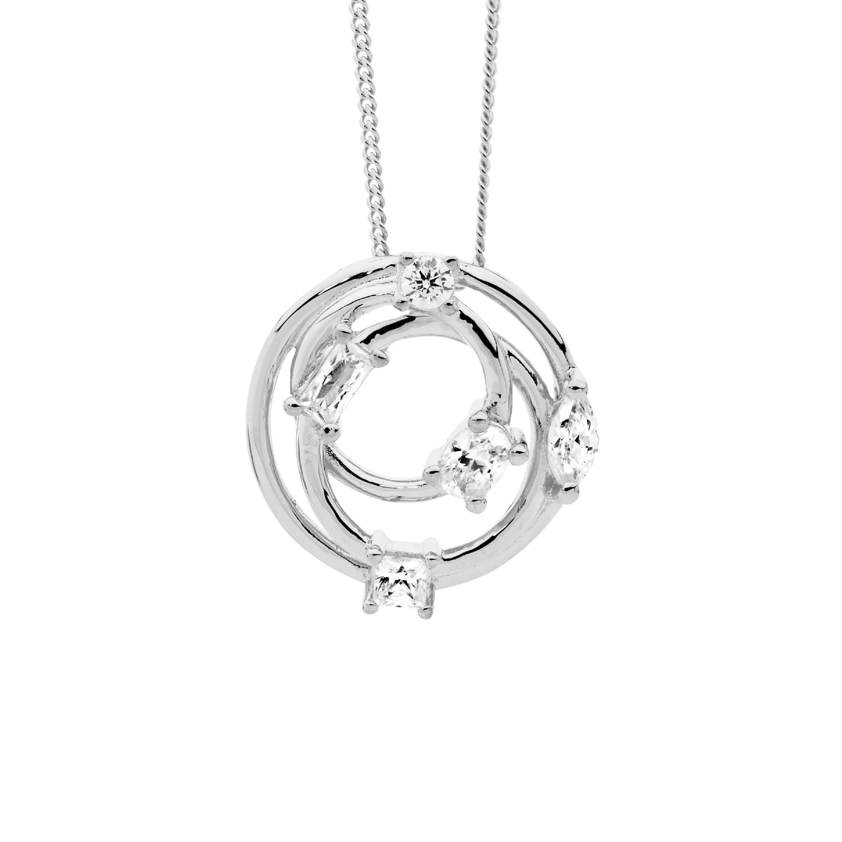 Sterling Silver Cubic Zirconia Pendant