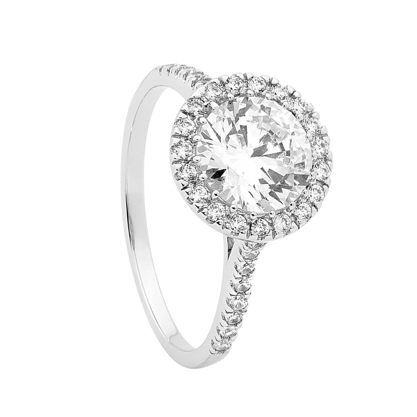 Halo Large Ring Silver