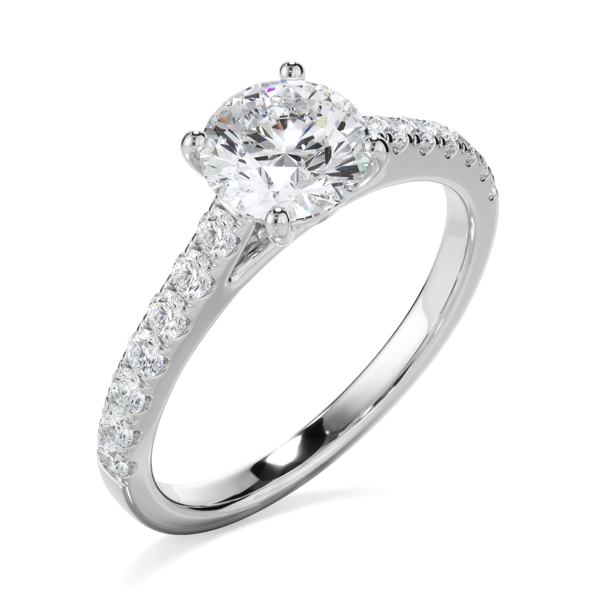 0.85ct Round Brilliant Cut Laboratory-Grown Diamond Ring