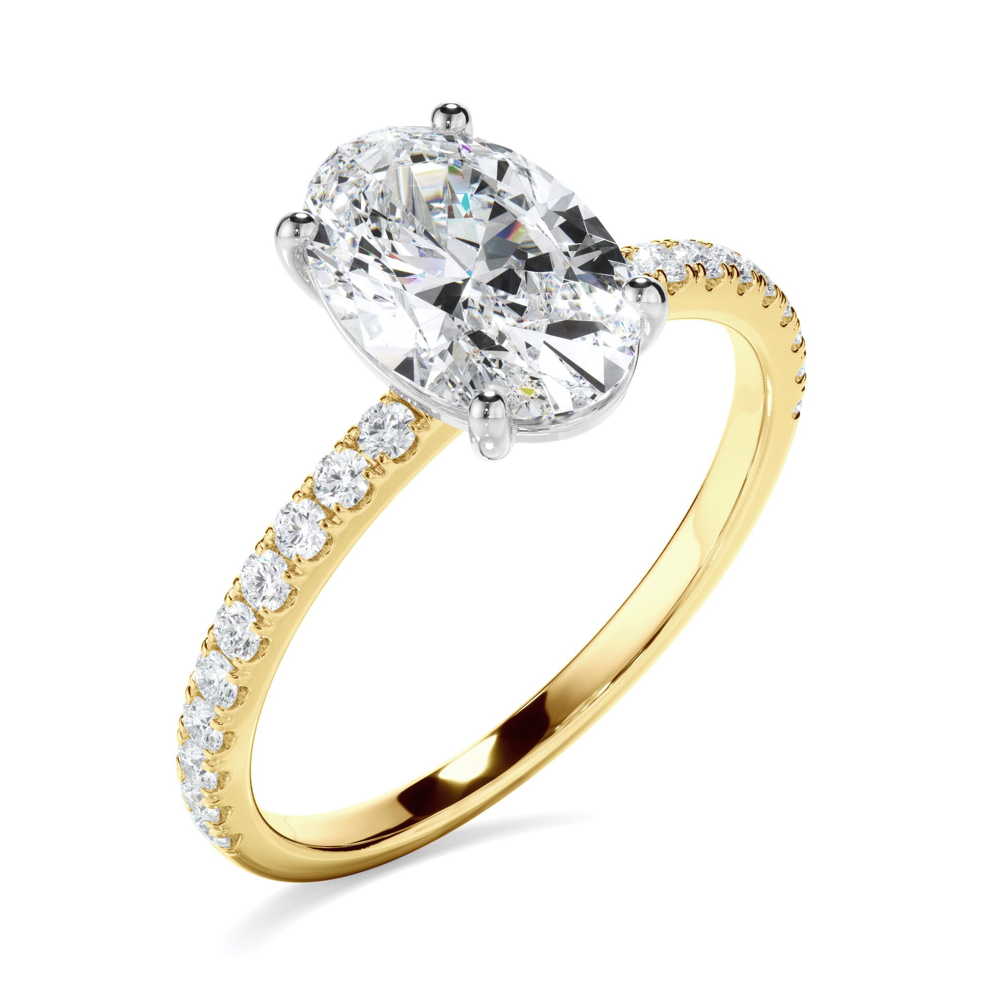 1.70ct Oval Cut Laboratory-Grown Diamond Ring
