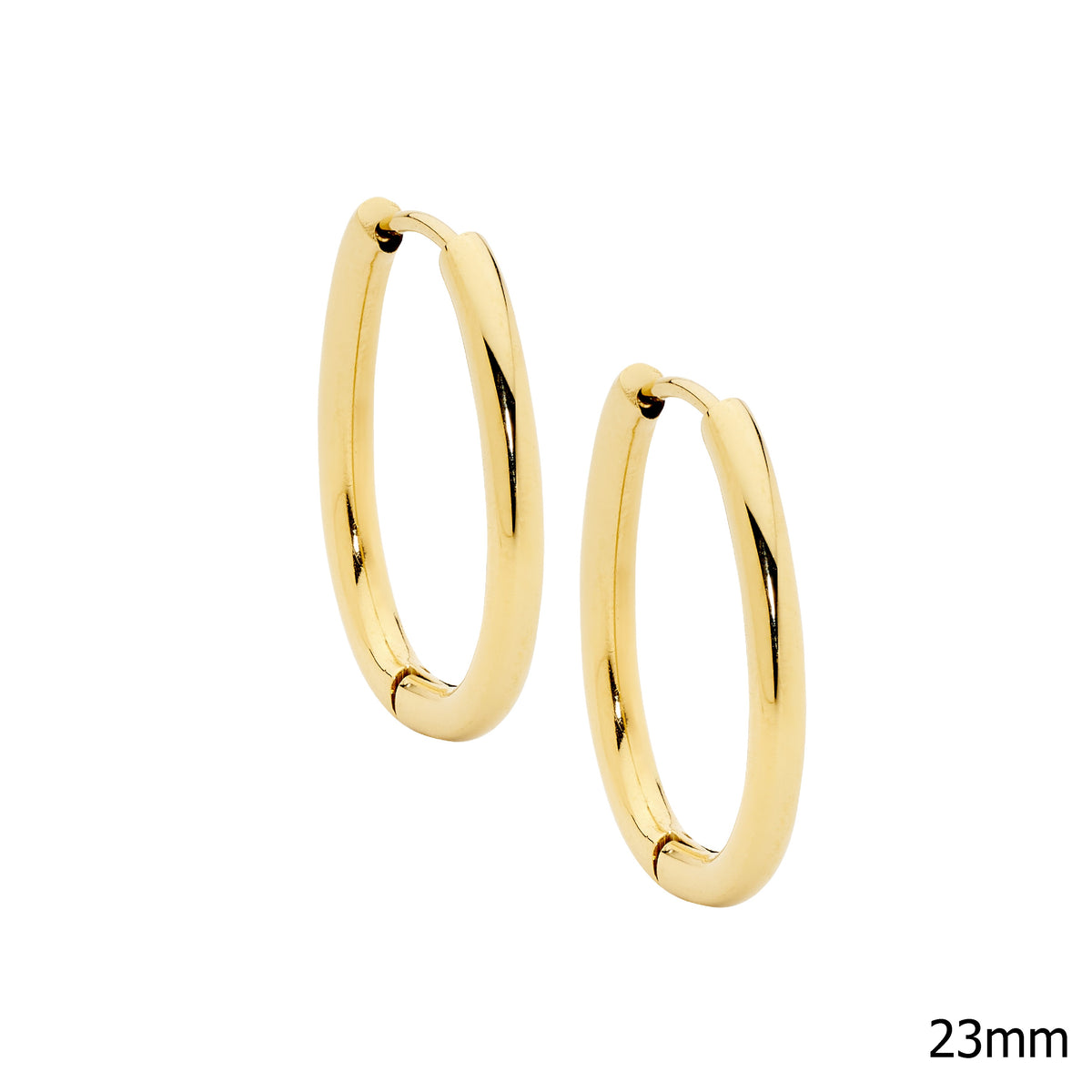 Gold Plated Stainless Steel Hoop Earrings
