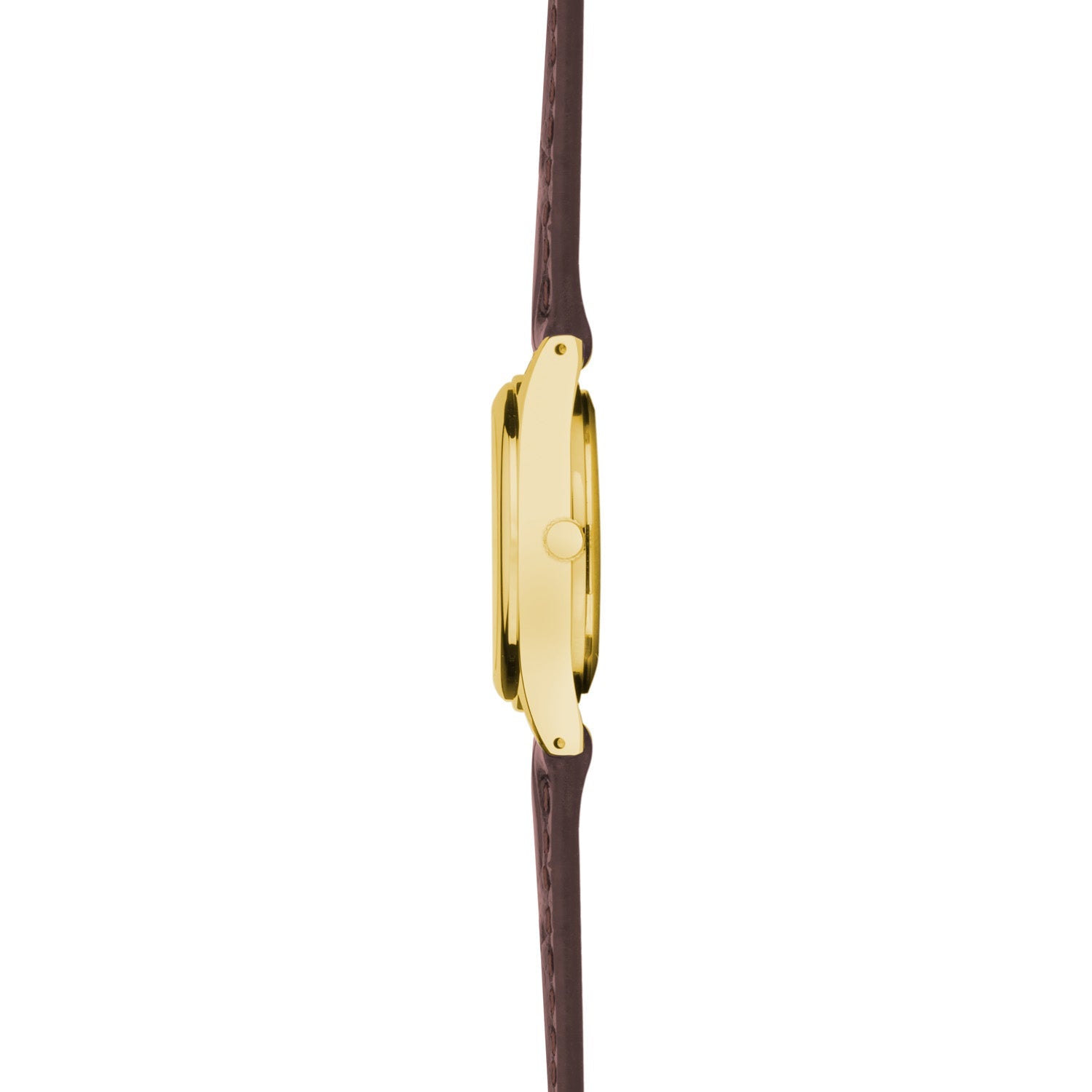 Sekonda Womens Evans White Dial Gold Brwn Leather Strap 25mm Watch