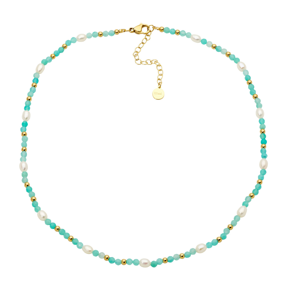 Gold Plated Stainless Steel Pearl Necklace