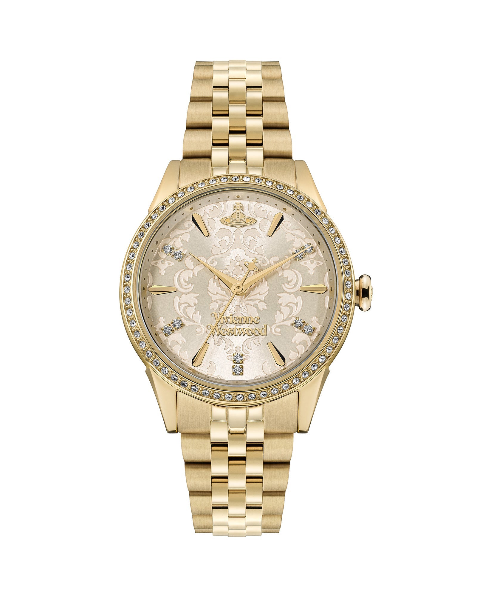 Vivienne Westwood Little Wallace 32mm Gold Dial Gold Strap Watch
