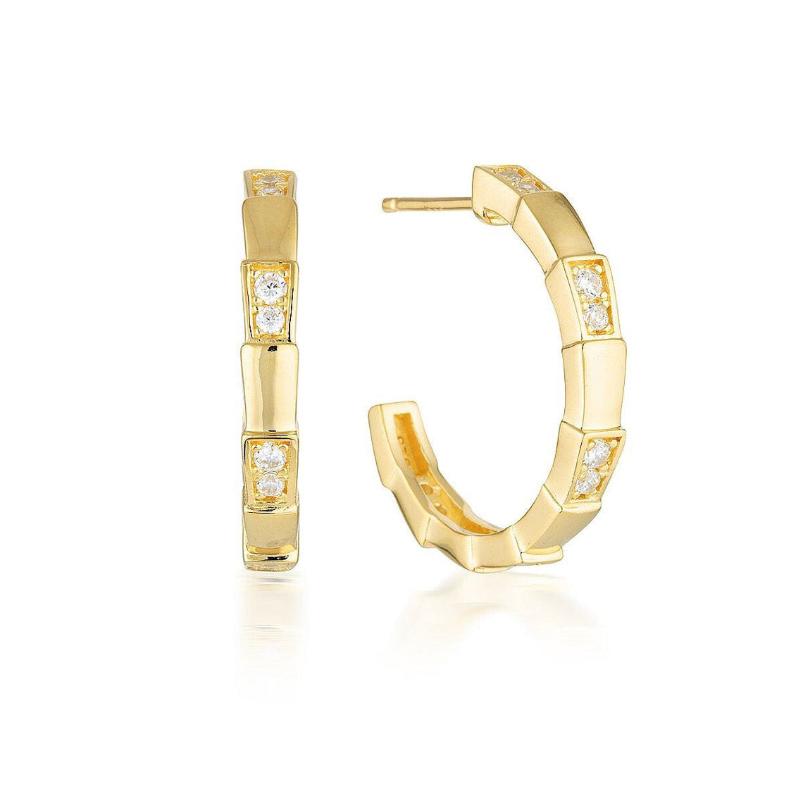 Emilio Vega Gold Hoop Earrings