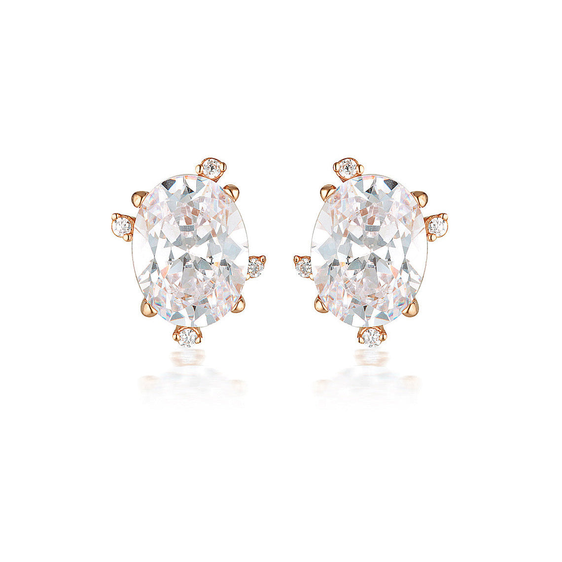 Aurora Southern Lights Earrings Rose Gold