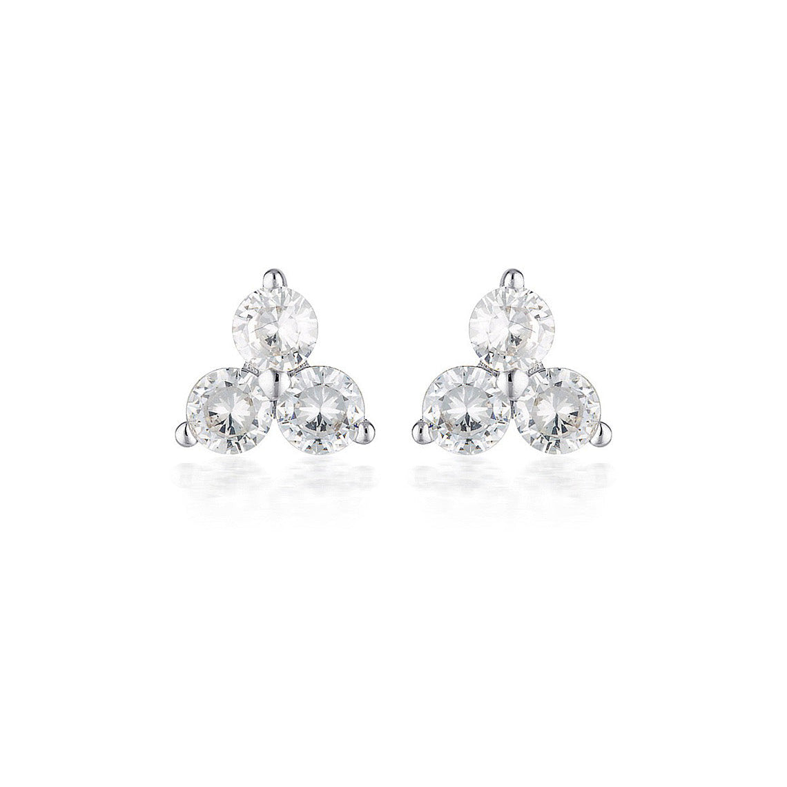 Tia Stud Earrings Silver