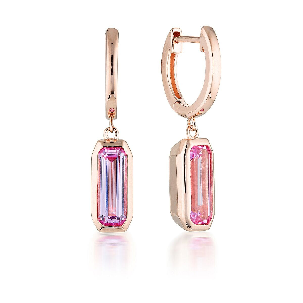 Emilio Pink Sapphire Drop Earrings