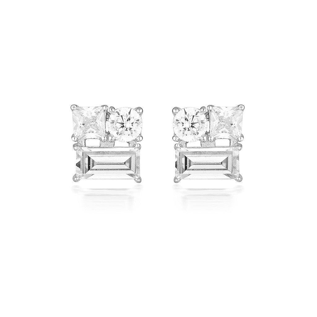 Thea Silver Stud Earring