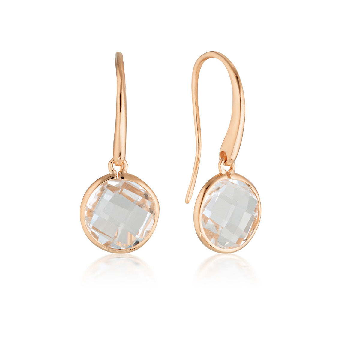 Lucent Hook Earring Large Rose Gold