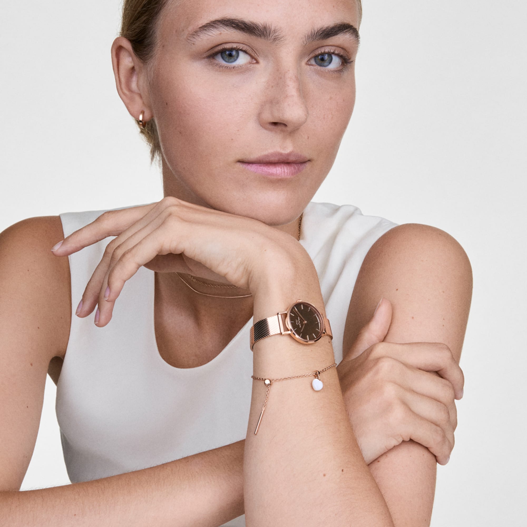 Daniel Wellington Petite Reflection Rose Gold Watch