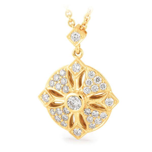 Pave diamonds bezel set Pendant