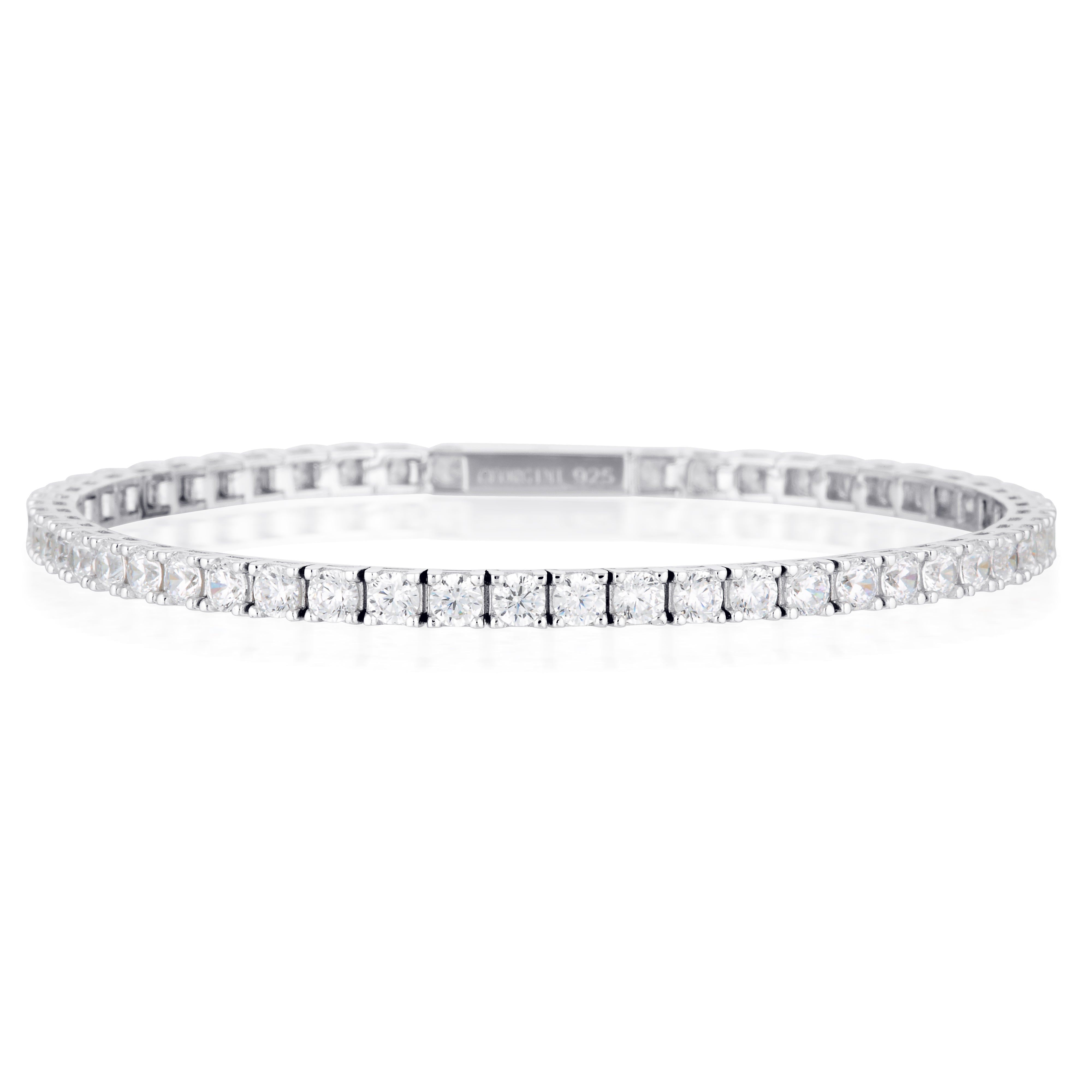 Georgini Selena 3mm Tennis Bracelet Silver Small 16.5Cm