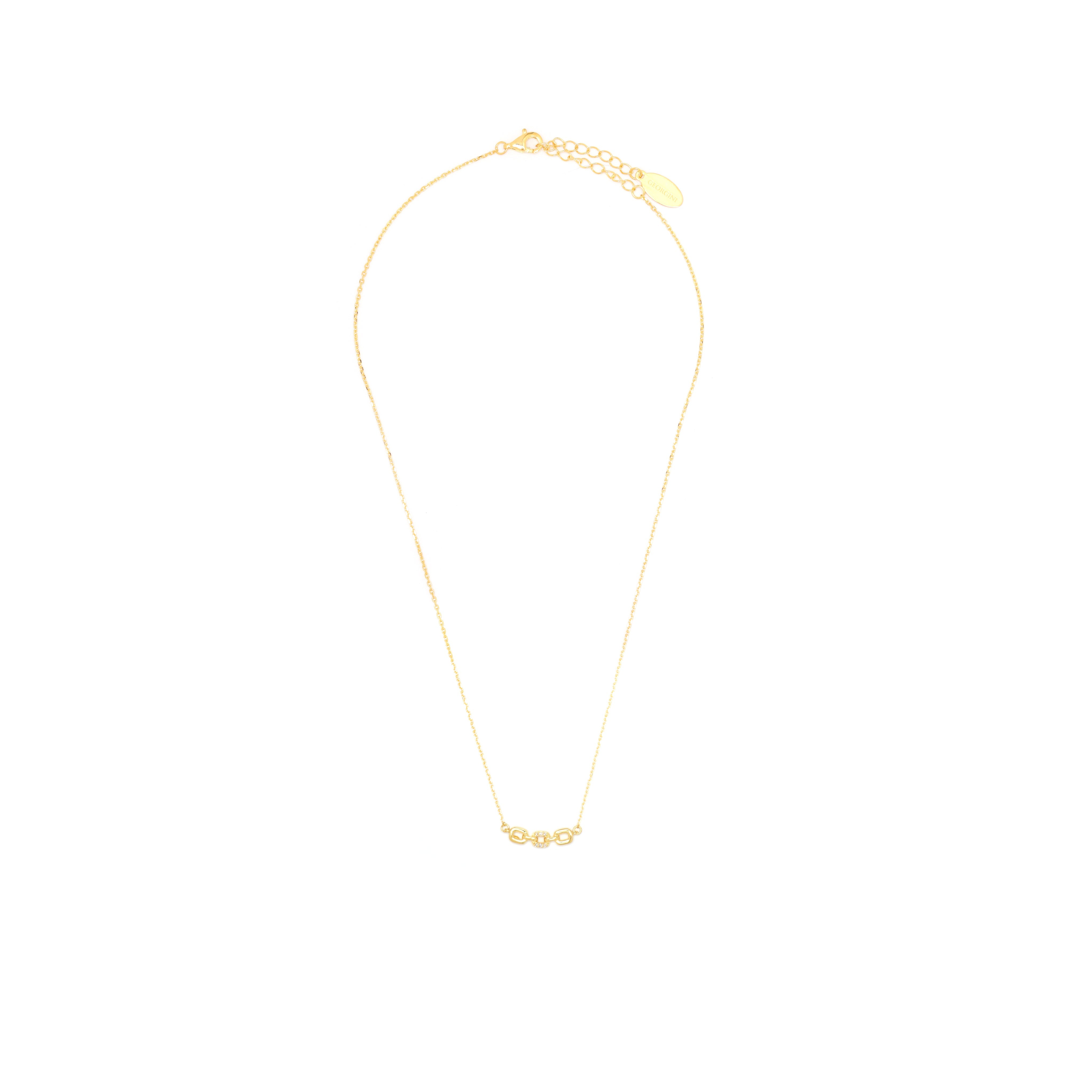 Diamonds by Georgini Six Natural Diamond Link Pendant Gold