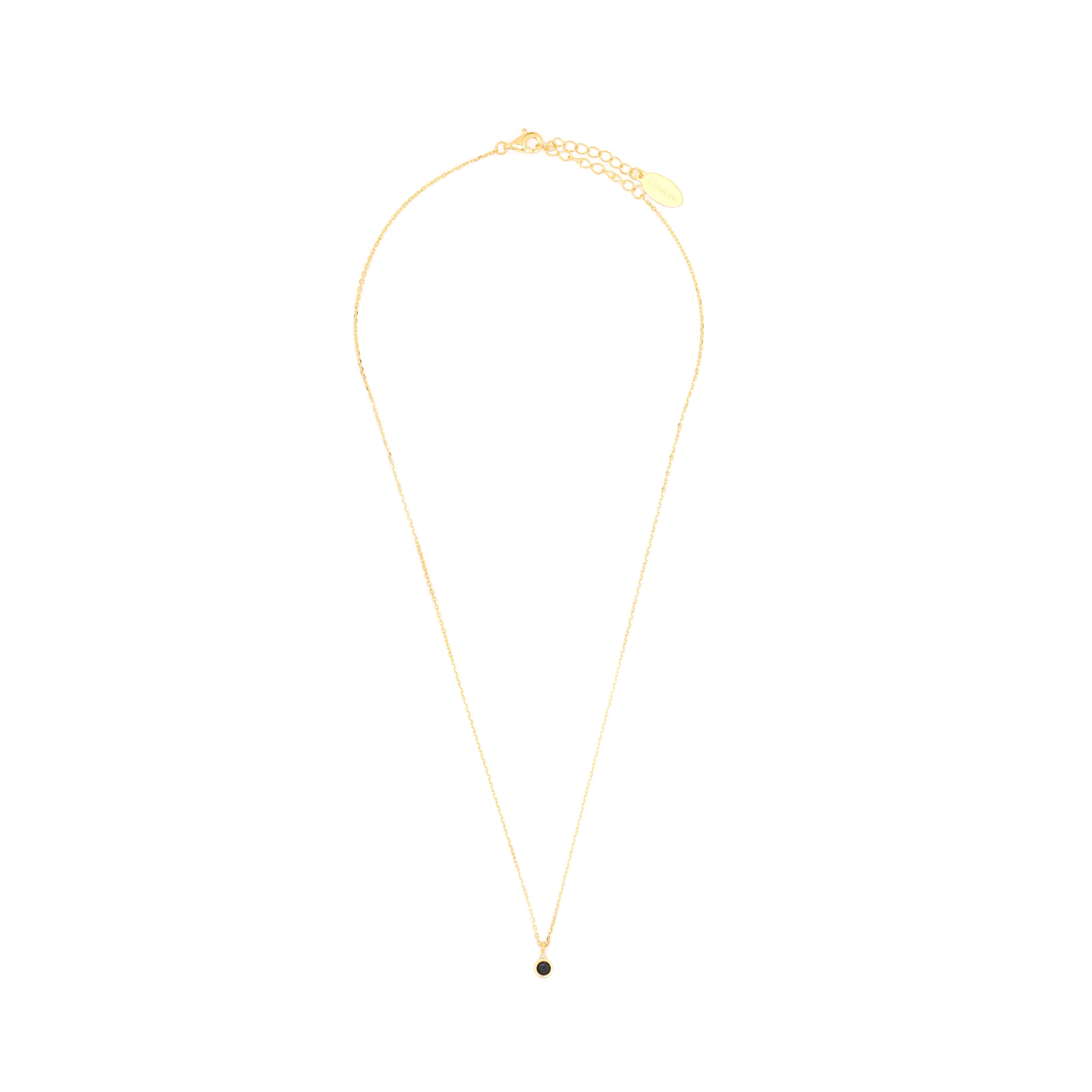 Diamonds by Georgini Natural Sapphire and Diamond September Pendant Gold
