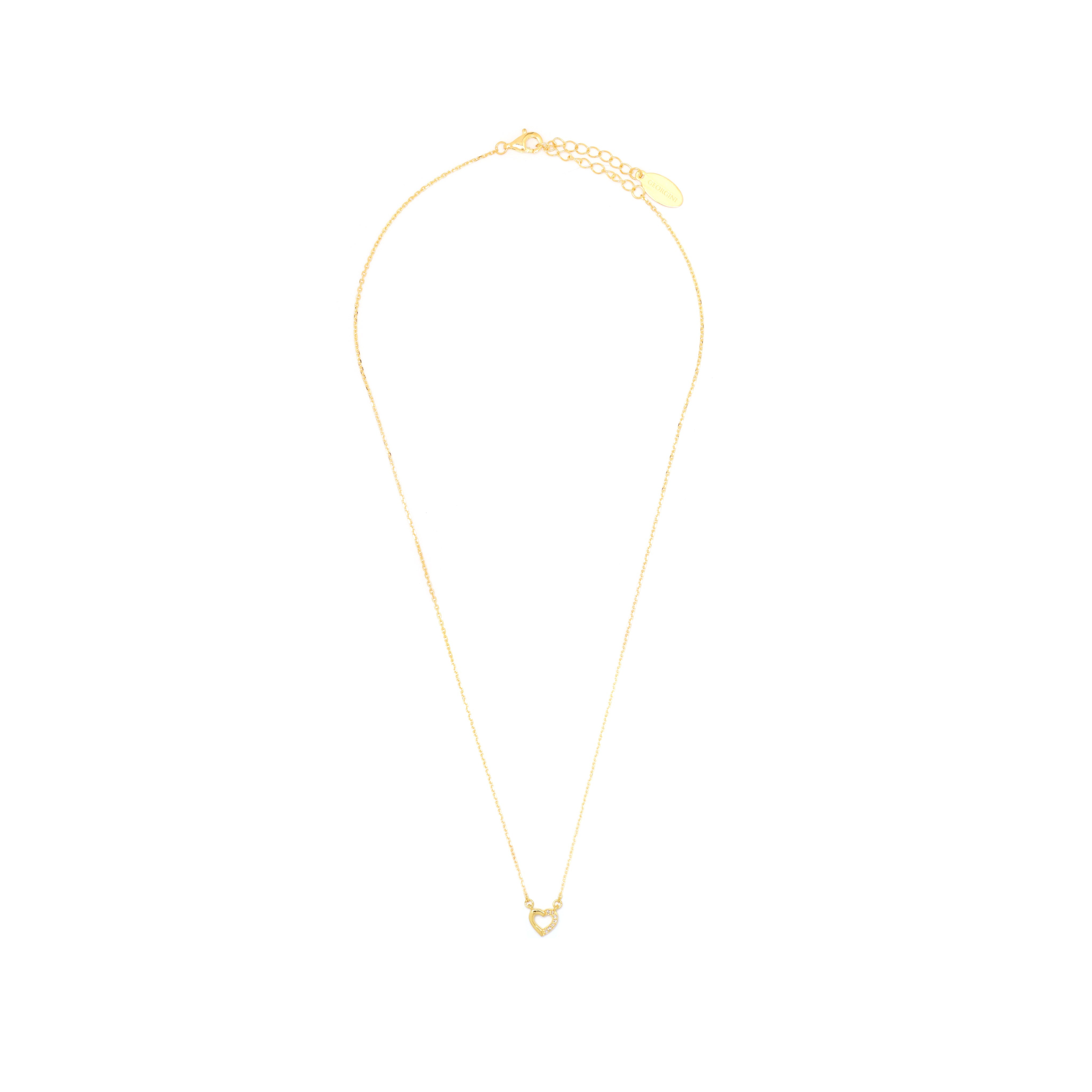 Diamonds by Georgini Seven Natural Diamond Heart Pendant Gold