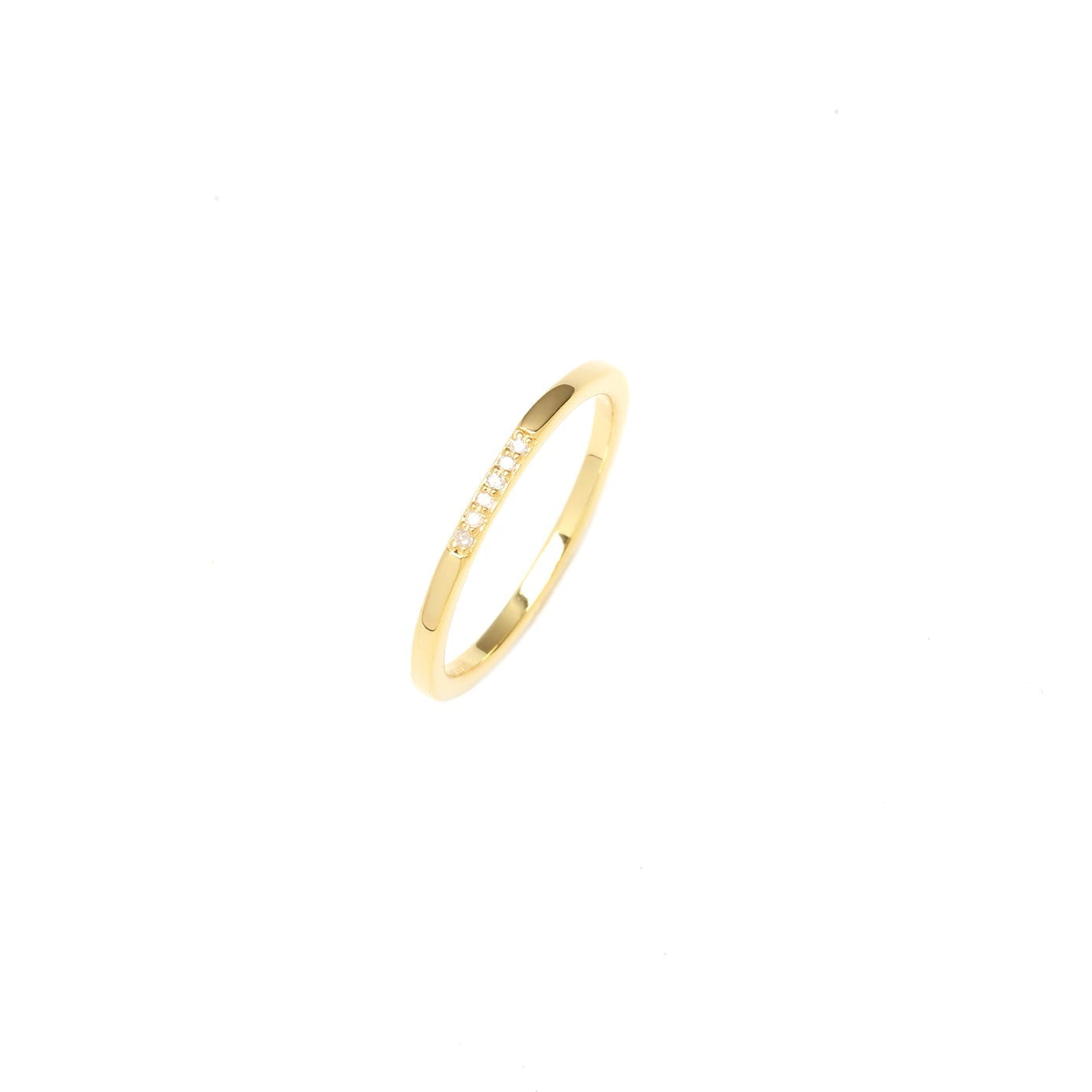 Diamonds by Georgini Six Natural Diamond Band Ring Gold