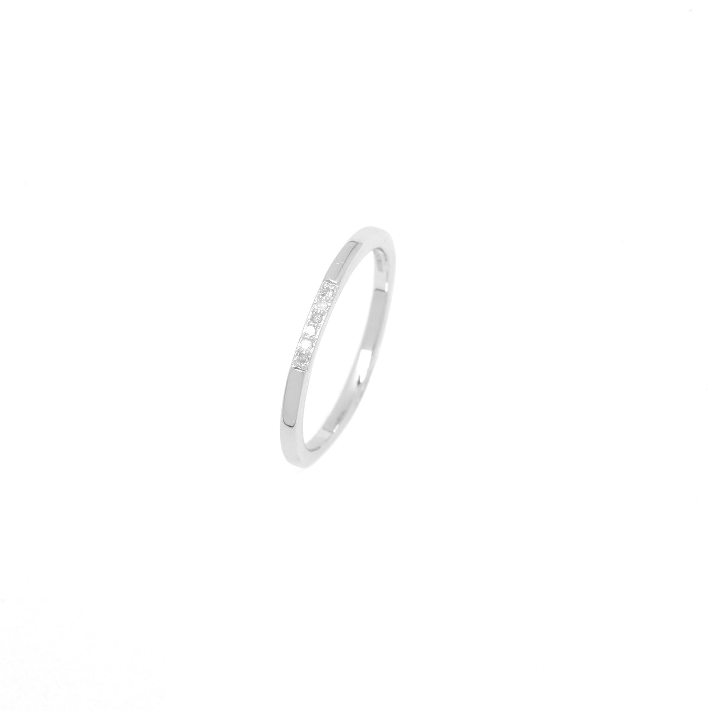 Diamonds by Georgini Six Natural Diamond Band Ring Silver