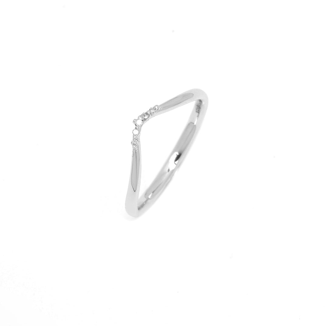 Diamonds by Georgini Five Natural Diamond Fancy Ring Silver